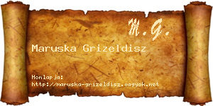Maruska Grizeldisz névjegykártya